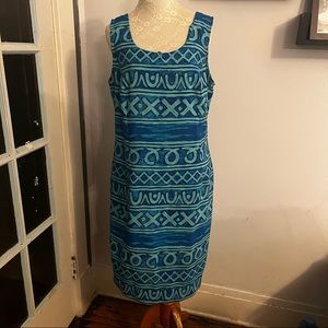 Kathie Lee Geometric Sleeveless Dress